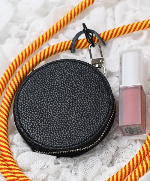 BLACK BEANS 円形ポーチ blackmeans - 