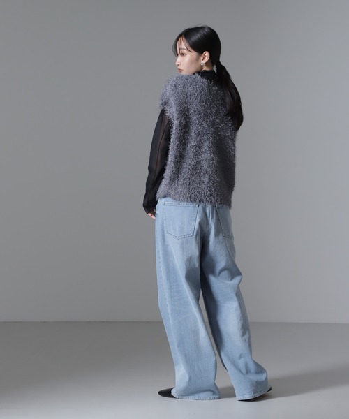 NANO universe（ナノ・ユニバース） ニット セーター フェザーヤーン