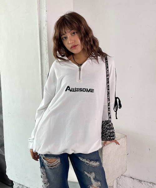 Roger&Raw（ロジャーアンドロウ） トレーナー スウェット サイドリボン