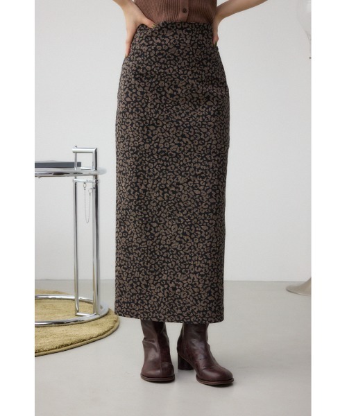 AZUL BY MOUSSY スカート レオパードジャガードタイトスカート