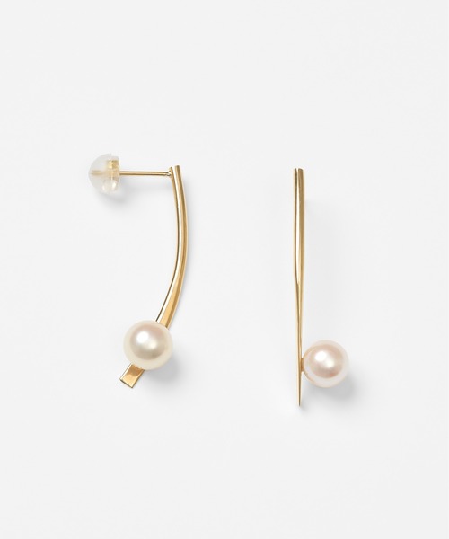 ピアス K18 アコヤ パール ピアス レディース メンズの画像