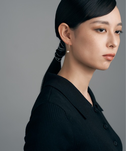 ピアス K18 アコヤ パール ピアス レディース メンズの画像