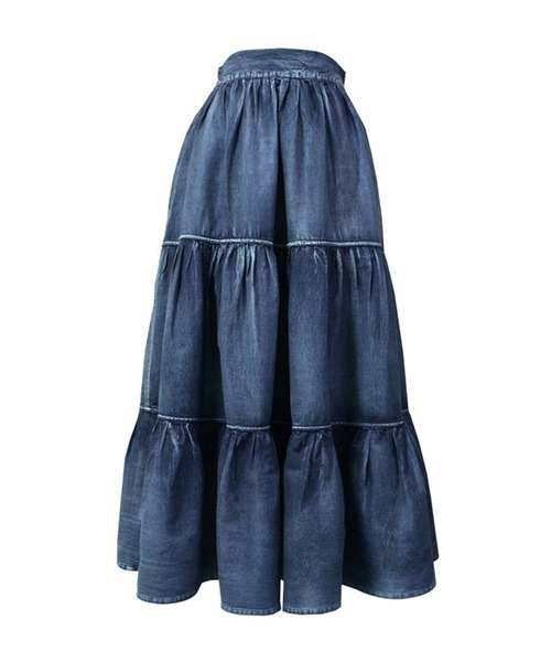 DAY CLOSET スカート レディース デニム風ドラマティックロング