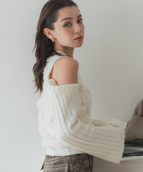 ニット Open shoulder 3Way knit「RC」 レディース : 87906516 