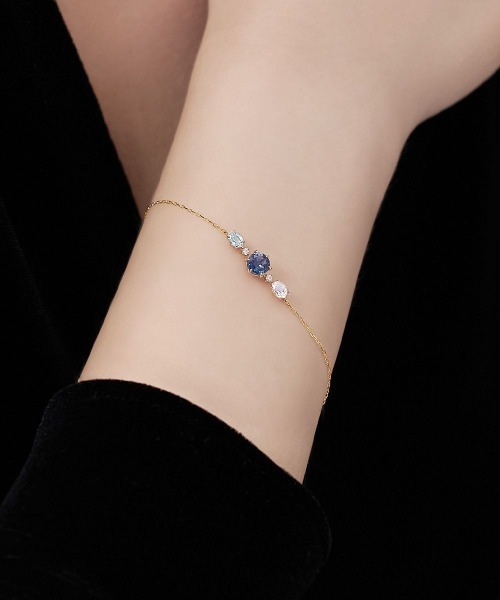 4℃ ブレスレット 「Holiday Collection」K10イエローゴールド  