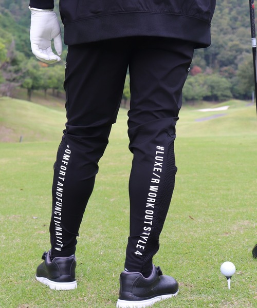 LUXE/R GOLF ストレッチ ブロード メッシュ 切り替え チノパンツ チノパン (RM)「LUXE/R GOLF」ストレッチ ブロード メッシュ