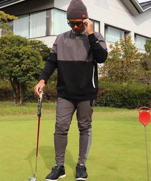 LUXE/R GOLF ストレッチ ブロード メッシュ 切り替え チノパンツ チノパン (RM)「LUXE/R GOLF」ストレッチ ブロード メッシュ