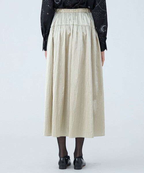 Ballsey（ボールジィ） スカート シャイニーコーティング ギャザー