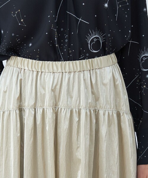 シャイニー【人気完売品】トゥモローランド　ボールジィ スカート Ballsey（ボールジィ） スカート シャイニーコーティング ギャザー