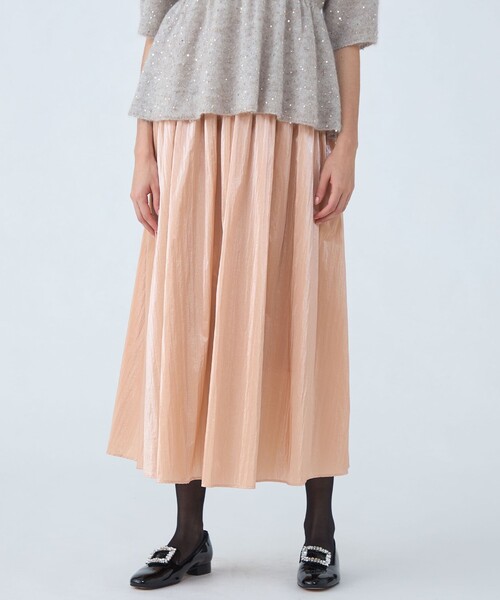 Ballsey（ボールジィ） スカート シャイニーコーティング ギャザー
