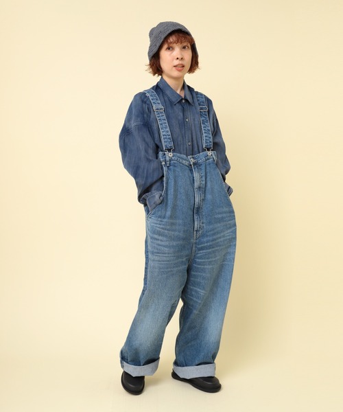 【RNA-N】 O0734 オーバークロッチサスペンダーパンツ　♡♡ RNA-N（アールエヌエーエヌ） パンツ O0734 オーバークロッチ