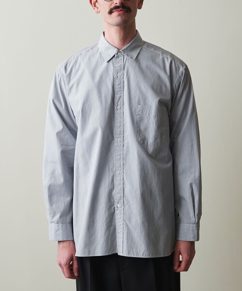 STEVEN ALAN シャツ 「Steven Alan」 100/2 シルキー ストライプ