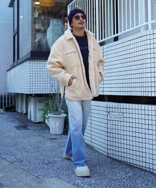 Re:room（リルーム） コート ジャケット ボアビッグジャケット メンズ