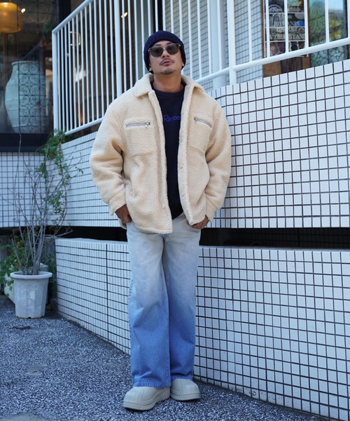 Re:room（リルーム） コート ジャケット ボアビッグジャケット メンズ