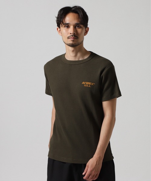 AVIREX tシャツ MINI WAFFLE T-SHIRT / ミニワッフル 半袖T