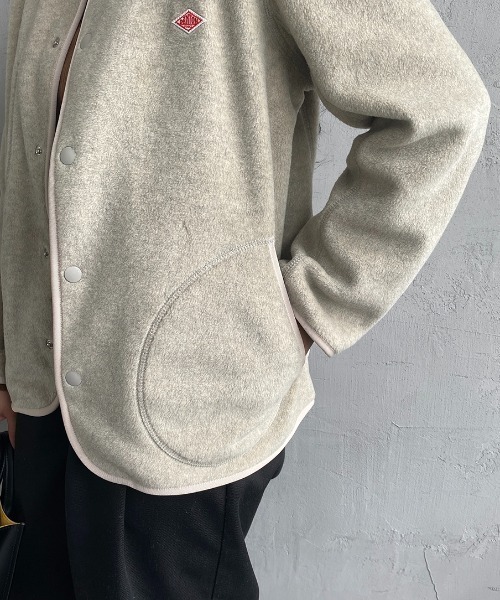 Danton（ダントン） ノーカラージャケット 34 グレイッシュベージュ