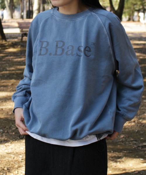 BROKEN BASE トレーナー スウェット B.BASEピグメント加工