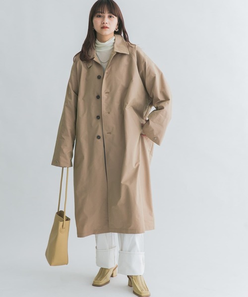 KBF（ケービーエフ） ステンカラーコート ONE カーキ レディース