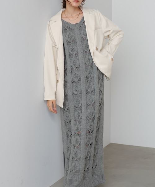 BAB（バブ） ワンピース 「S・Mサイズ展開」ミックス編みニット