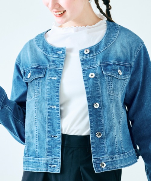 Rose  Tiara デニムジャケット デニムジャケット（83102503） | Rose Tiara (Women
