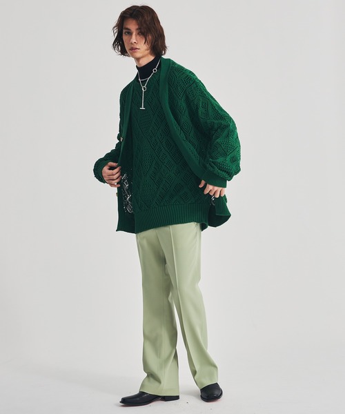 LiNoH 「LiNoH」 長袖ニット 1 ブルー メンズ : ZOZOTOWN Yahoo