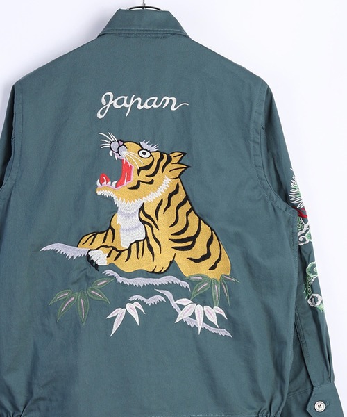 HOUSTON（ヒューストン） ブルゾン アウター ハリントンジャケット 虎