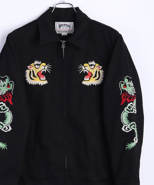 HOUSTON（ヒューストン） ブルゾン アウター ハリントンジャケット 虎