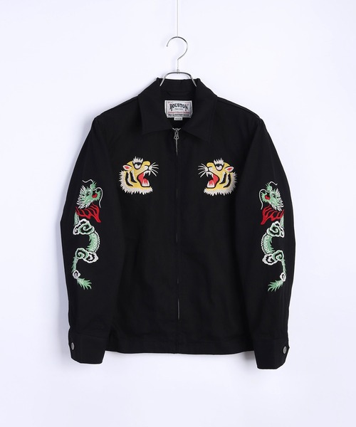 HOUSTON（ヒューストン） ブルゾン アウター ハリントンジャケット 虎