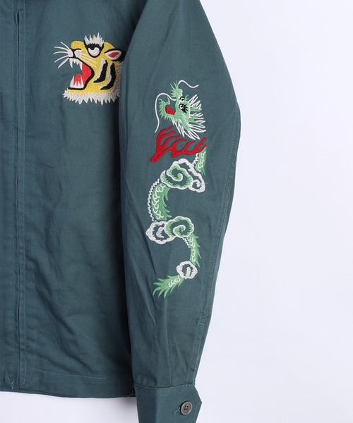 HOUSTON（ヒューストン） ブルゾン アウター ハリントンジャケット 虎