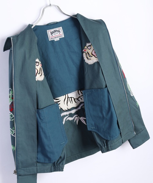 HOUSTON（ヒューストン） ブルゾン アウター ハリントンジャケット 虎