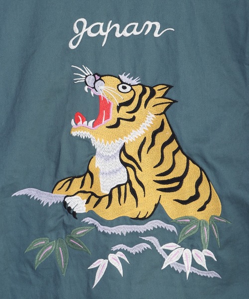 HOUSTON（ヒューストン） ブルゾン アウター ハリントンジャケット 虎