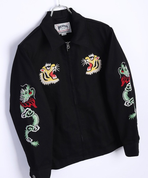 HOUSTON（ヒューストン） ブルゾン アウター ハリントンジャケット 虎