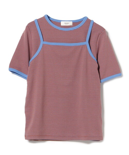 BEAMS HEART tシャツ ボーダーTシャツ × キャミソール（セット