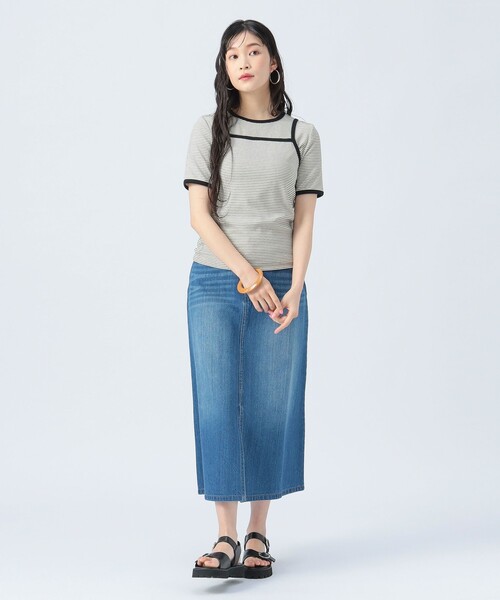tシャツ 「セットアイテム」ボーダーTEE×キャミSET レディース セットアイテム】ボーダーTEE×キャミSET | Kastane(カスタネ