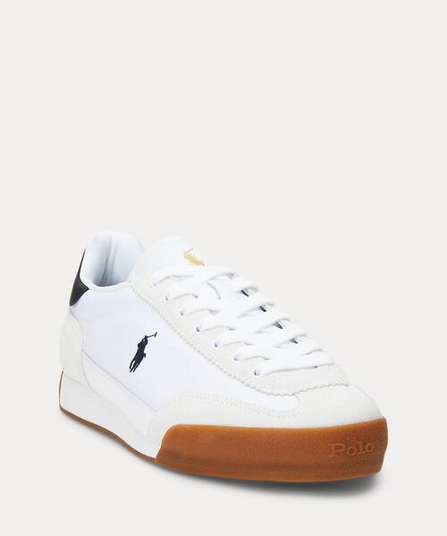 ◆RALPH LAUREN◆キャンバス＆スエード 厚底スニーカー 関税込 POLO RALPH LAUREN スニーカー Hester スエード ＆ キャンバス