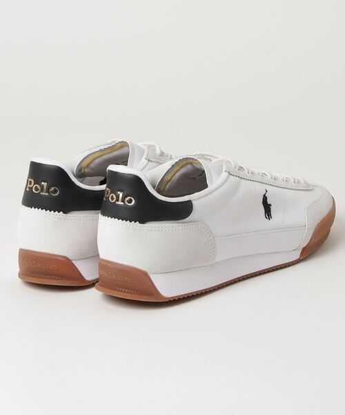 【Ralph Lauren】上品なキャンバス＆スエードスニーカー POLO RALPH LAUREN スニーカー Hester スエード ＆ キャンバス