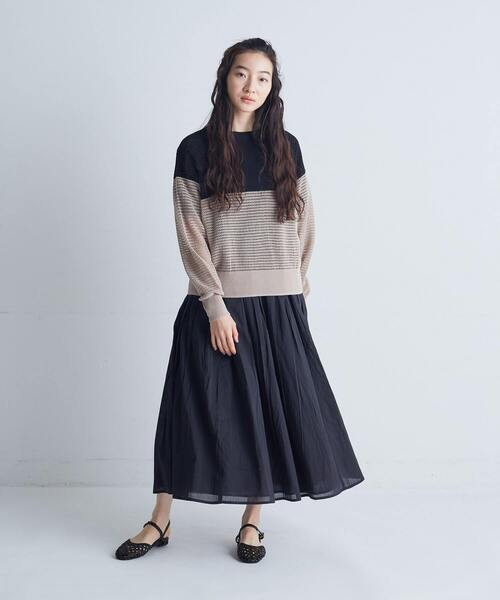 conges payes ADIEU TRISTESSE カーディガン 麻綿配色2way