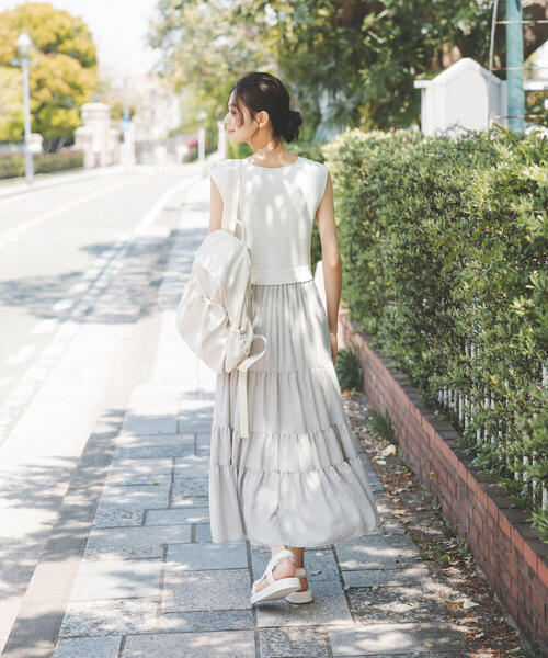 【Paragraph】★関税込★ベーシックノースリーブホワイト NATURAL BEAUTY BASIC 「NATURAL BASIC」 ノースリーブ