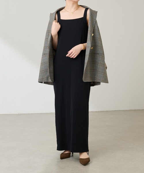 新品未使用!COLLAGE GALLARDA GALANTE ロングキャミワンピ COLLAGE GALLARDAGALANTE ワンピース リブキャミワンピース/WEB
