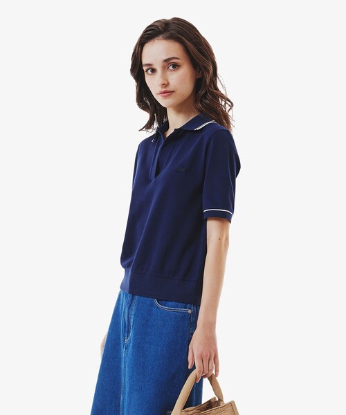 LACOSTE ポロシャツ ポロ スキッパーネックポロシャツ
