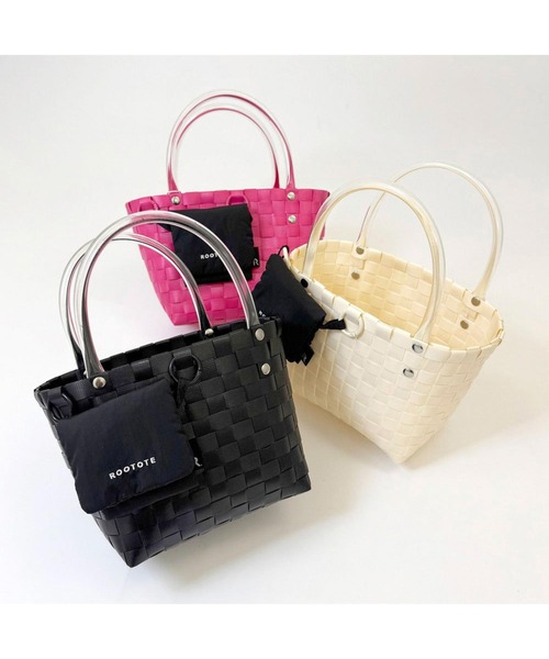 【ルートート】刺繍かごバッグ ROOTOTE かごバッグ カゴバッグ ルートート/LT.ラウンド
