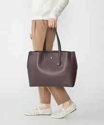 【美品】SHIPS シップス 肩掛け ビジネス トートバッグ シボ 本革 レザー SHIPS（シップス） ビジネスバッグ 「WEB限定」SHIPS: ライトウェイト