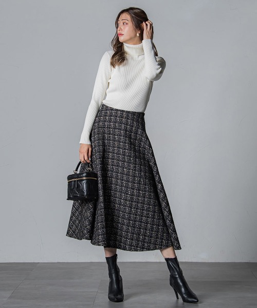 「QUEENS COURT」 タートルネックニット M レッド レディース_画像5