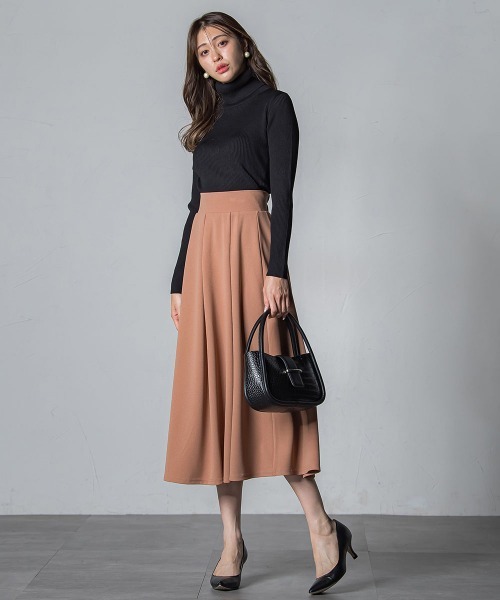 「QUEENS COURT」 タートルネックニット M レッド レディース_画像9