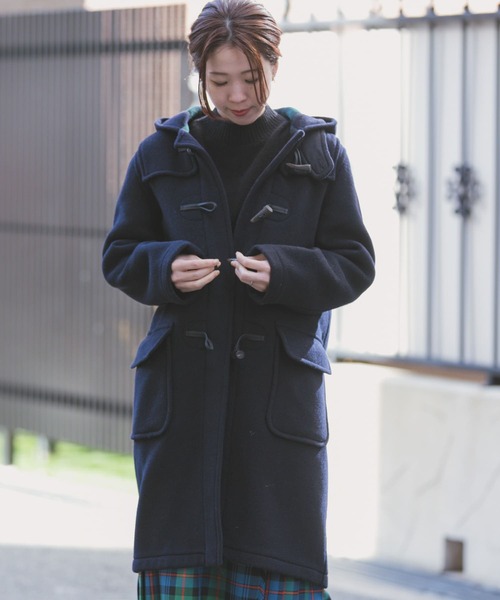 ✈美品　ロンドン トラディション　ウール　ダッフルコート　34　M　濃紺　コラボ LONDON Tradition（ロンドントラディション） ダッフルコート 34