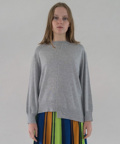 「ZUCCa」 長袖ニット M size グレー レディース