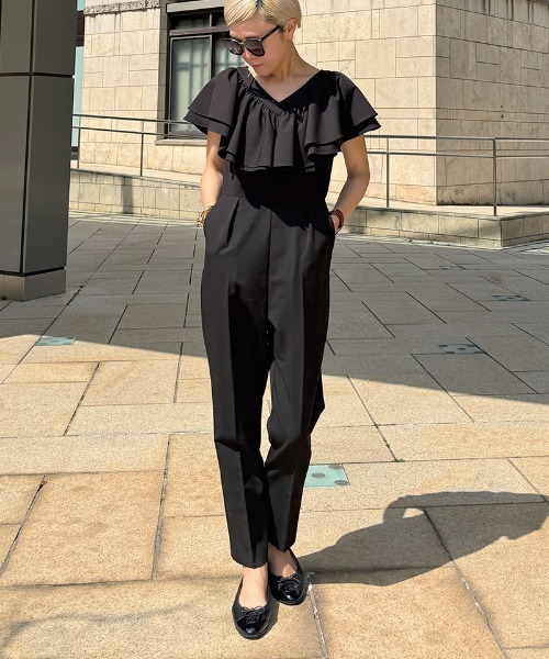 オールインワン ウエストゴムイージーケアオールインワン「手洗い可能