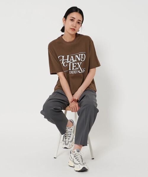 tシャツ 「別注」「HANDTEX」プリント Tシャツ レディース