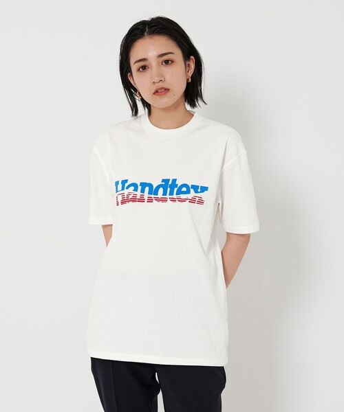 tシャツ 「HANDTEX/ハンドテックス」プリントロゴT レディース HANDTEX tシャツ 「別注」「HANDTEX」プリント Tシャツ