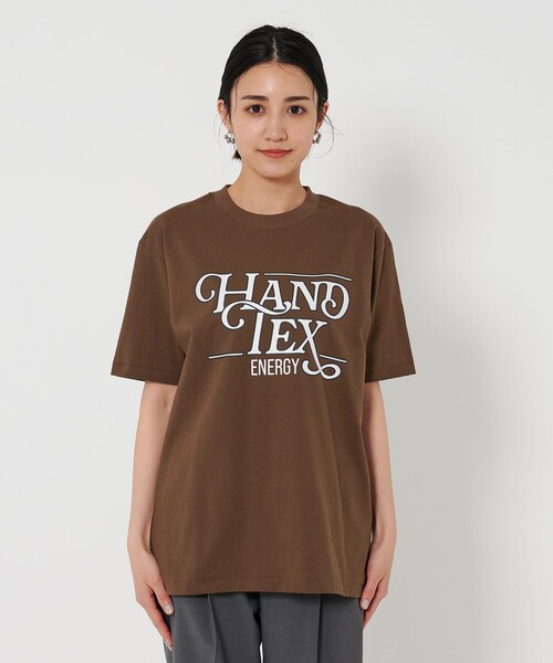tシャツ 「別注」「HANDTEX」プリント Tシャツ レディース HANDTEX tシャツ 「別注」「HANDTEX」プリント Tシャツ